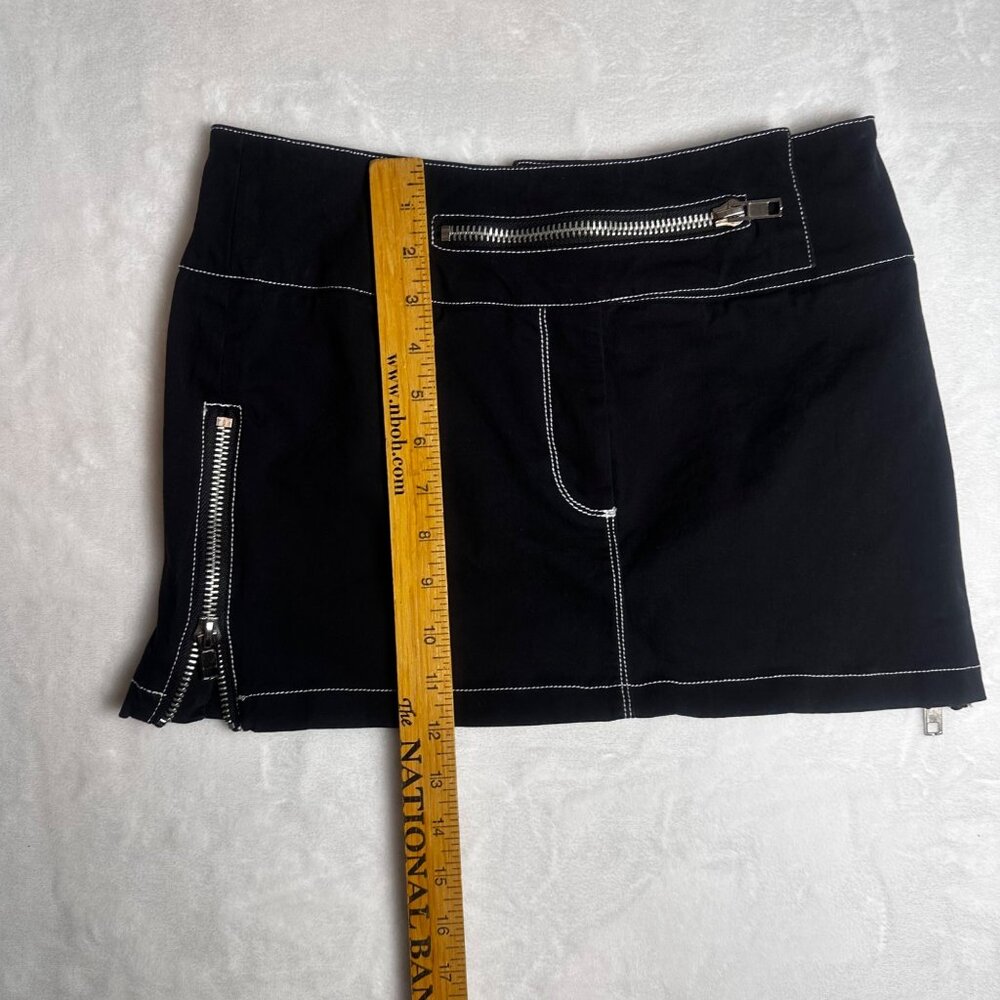 BY.DYLN Vaeda Y2K Black Mini Skirt Sz XS Moto, grunge, punk style skirt - Picture 8 of 9